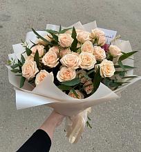 Букет Кремовые розы Латте в Заклинье