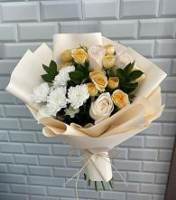 Букет цветов из:  Розы и Хризантемы в Заклинье