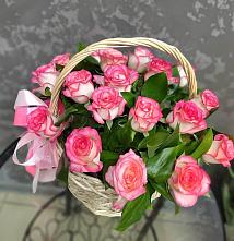 Цветочная композиция из Розы в корзине #REPLACE_PRED# Заклинье