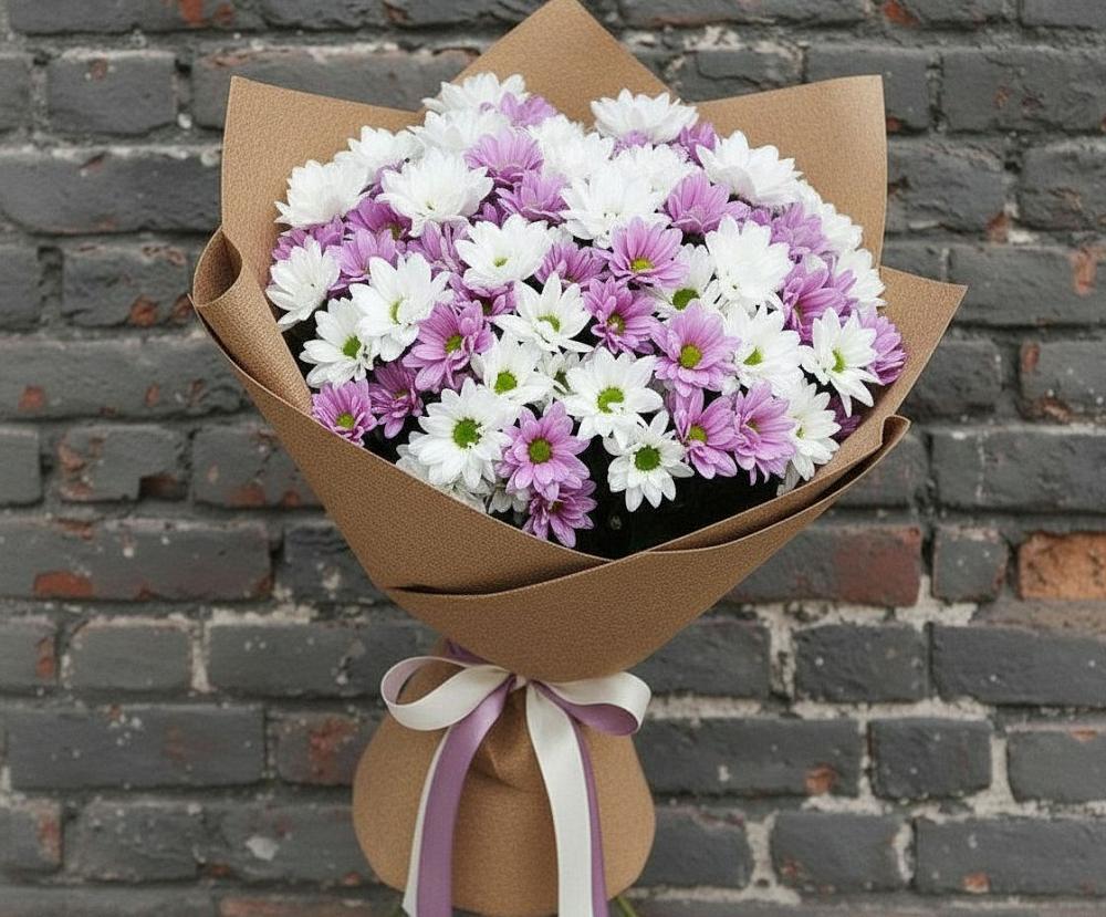 Букет цветов из: Хризантемы в Заклинье