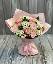 Букет цветов из:  Гвоздики, Розы и Хризантемы в Заклинье