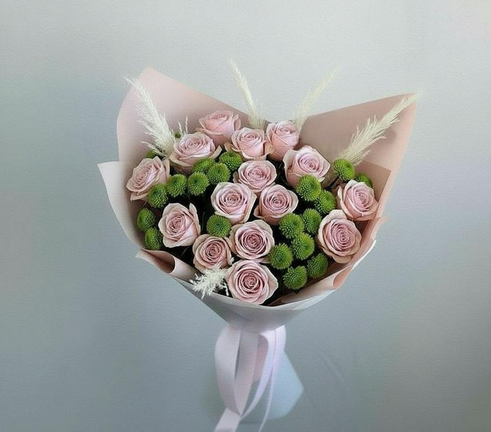 Букет цветов из: Розы и Хризантемы в Заклинье