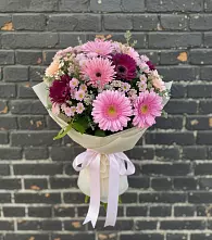 Букет цветов из:  Герберы и Хризантемы в Заклинье